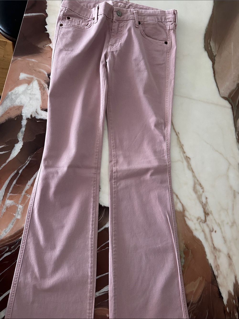 Women’s 7 for all mankind Pink Flare Jeans